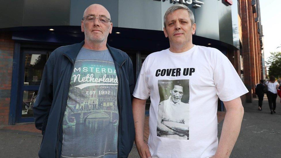 Tucker McConville and brother James outside Dublin Road cinema