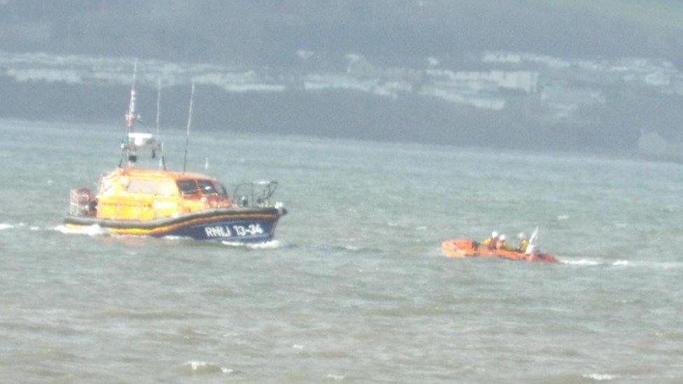 A lifeboat searching