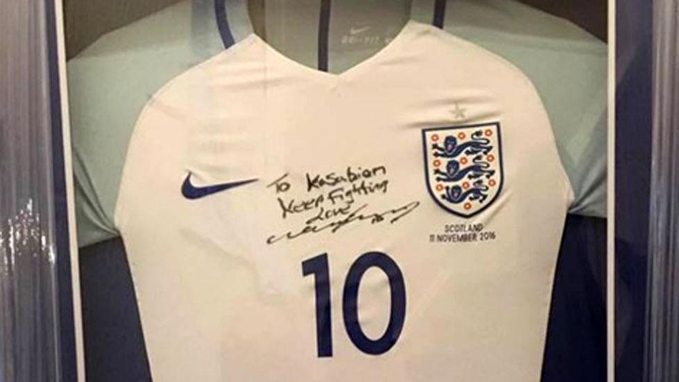 Wayne Rooney's framed shirt