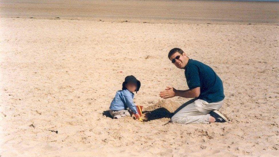 Alistair Wilson with one of his sons