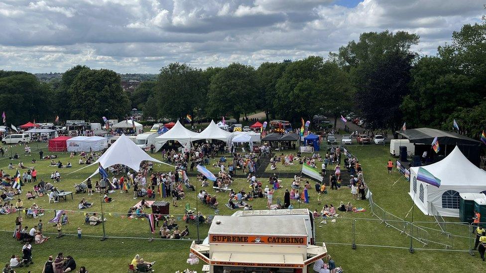 Stalls at Stoke-on-Trent Pride