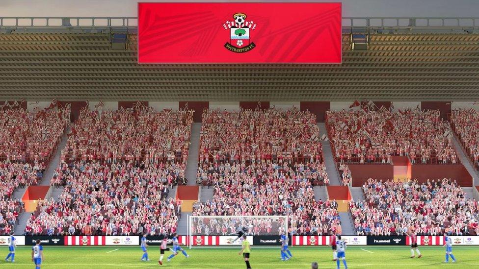 Digital impressions of what the Northamn Stand could look like