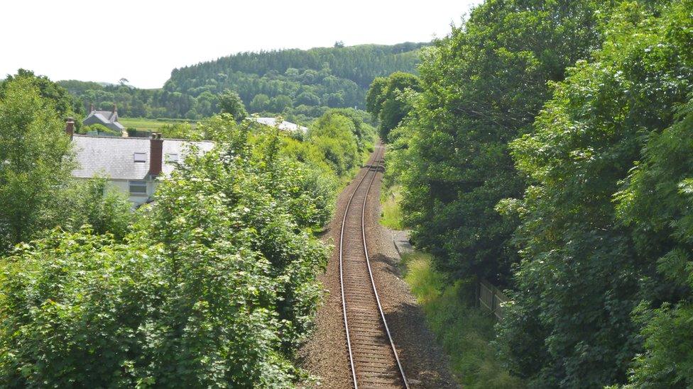 The railway at Bow Street