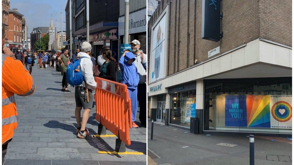 Leicester before and after