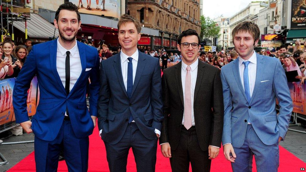 The cast of The Inbetweeners