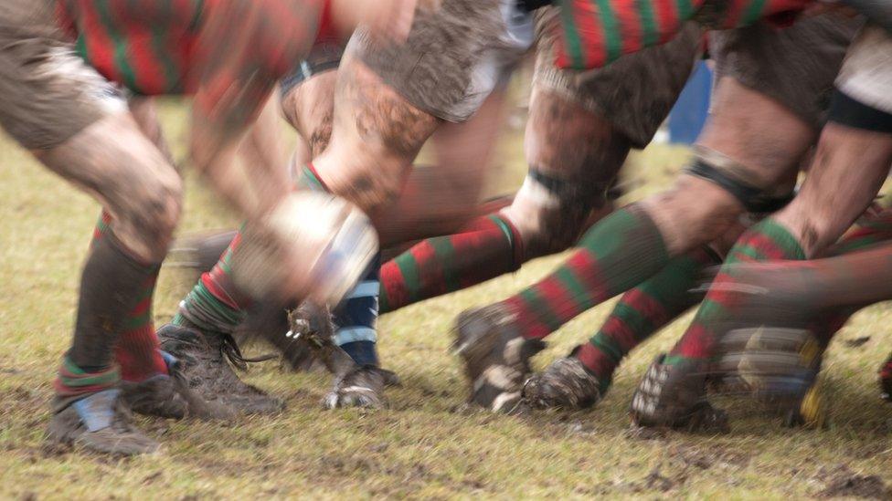 Rugby scrum