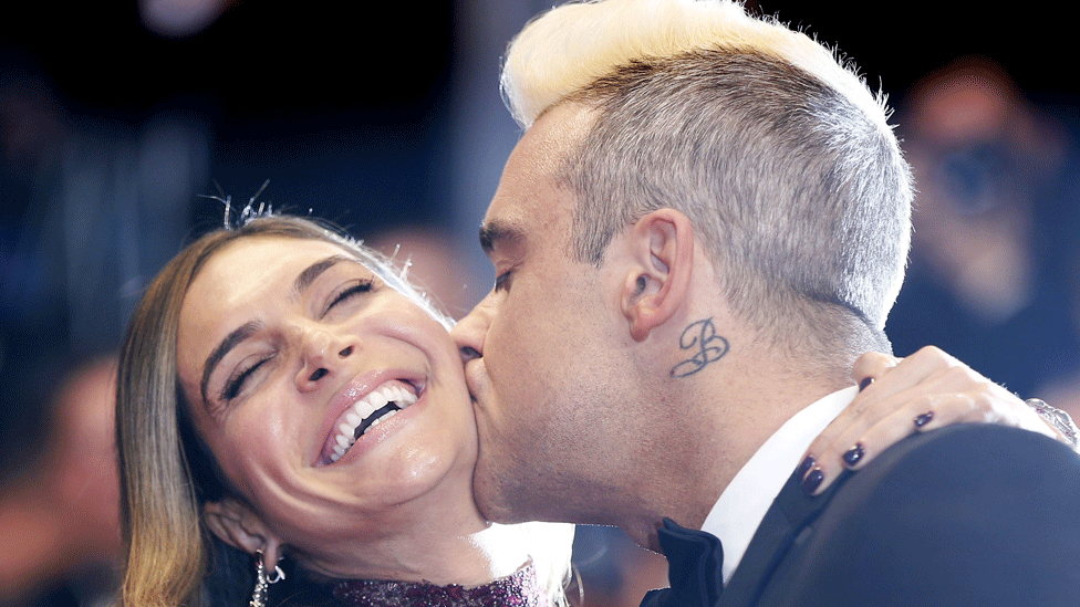 Ayda Field and Robbie Williams