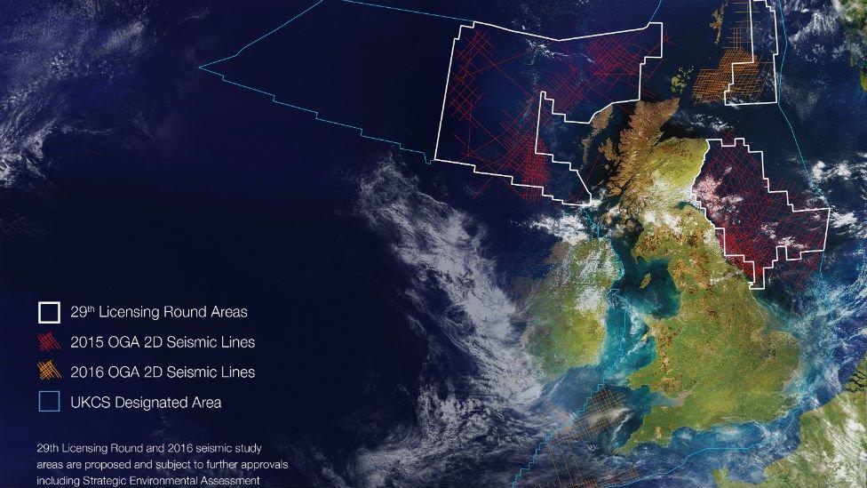 Graphic showing oil and gas data