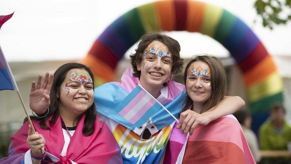 People at Wolverhampton Pride celebrations in 2019