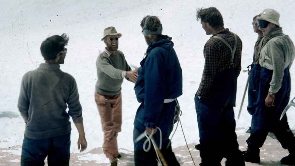 Jan Morris and Edmund Hillary