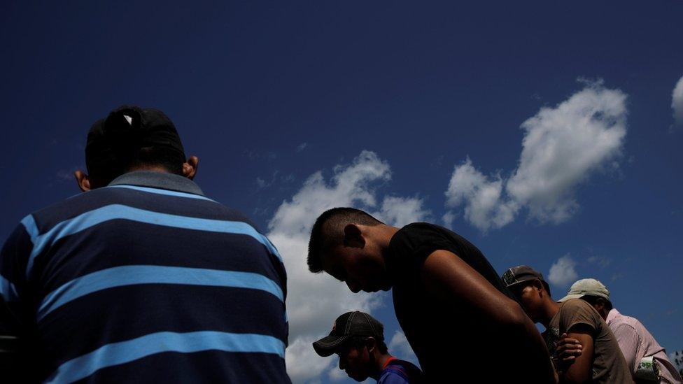 Locals gather to prepare a grave for Jakelin Caal, a seven-year-old girl who died in US custody, 21 December