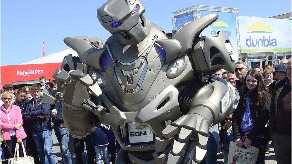 Robot performer at the Balmoral Show