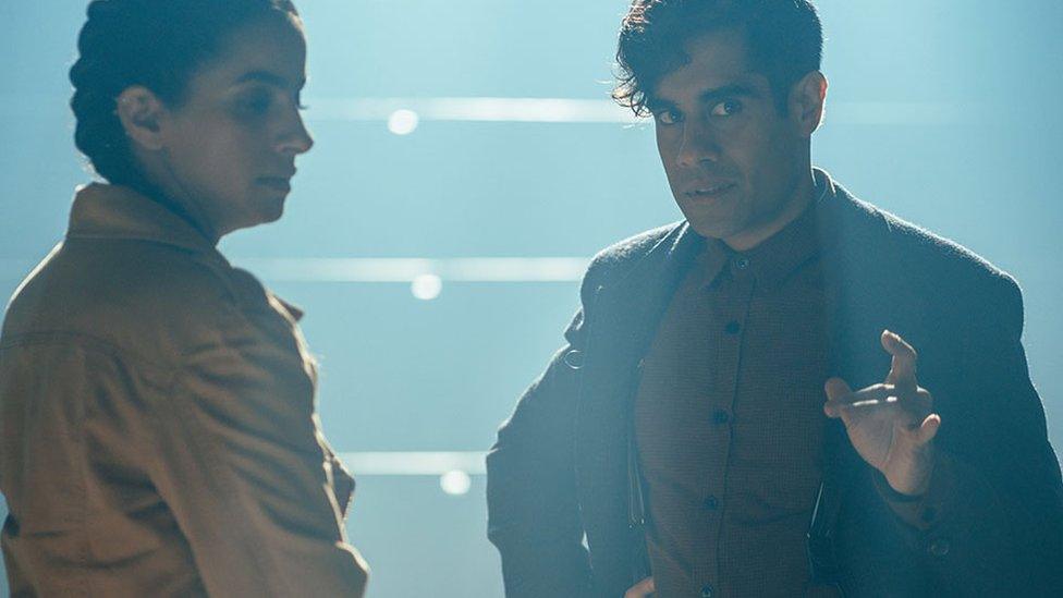 Yasmin Khan, played by Mandip Gill, and Sacha Dhawan as the Master