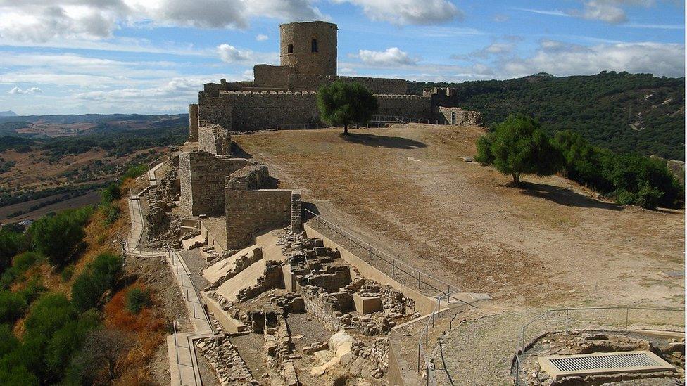 Roman remains and Moorish castle