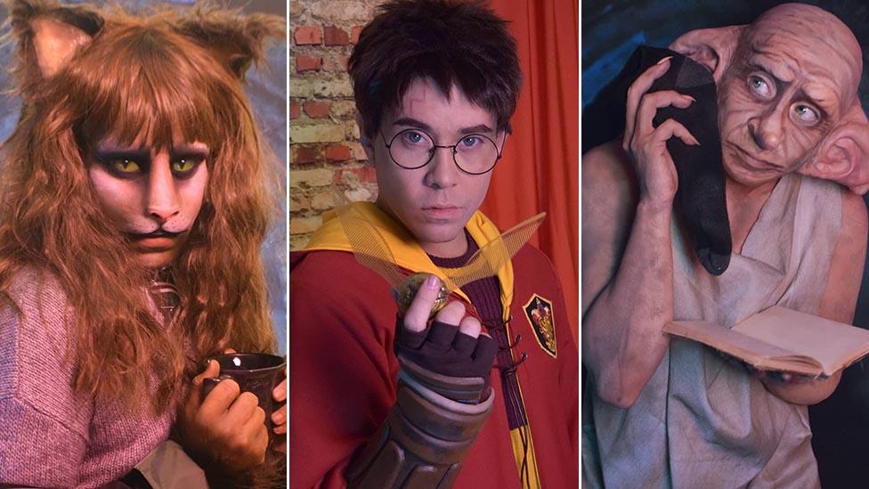 Jaremi Carey / Phi Phi O'Hara as Harry Potter characters