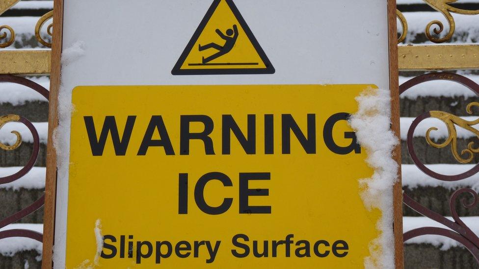 Ice warning