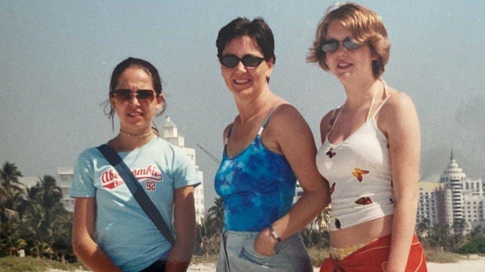 Janice Prescott and her two daughters