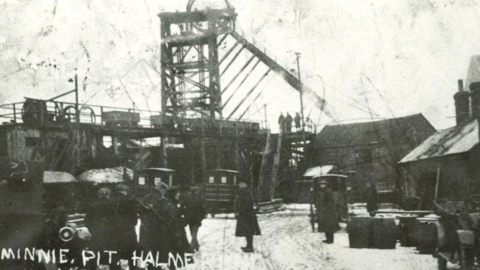 The scene outside the Minnie the day after the disaster