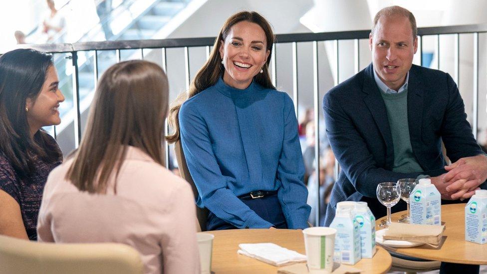 William and Kate speak to students at the University of Glasgow