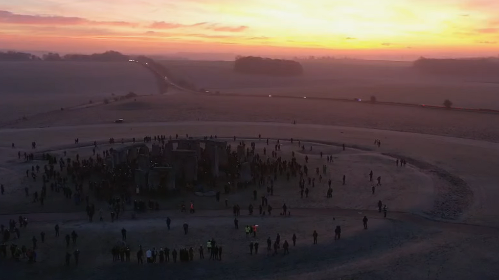 Crowds at Stonehenge