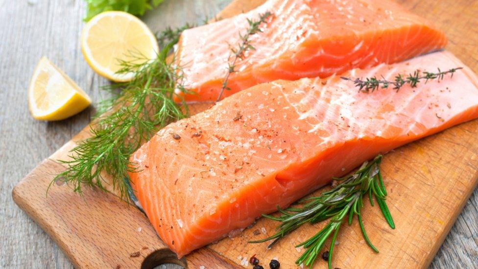 Salmon steaks