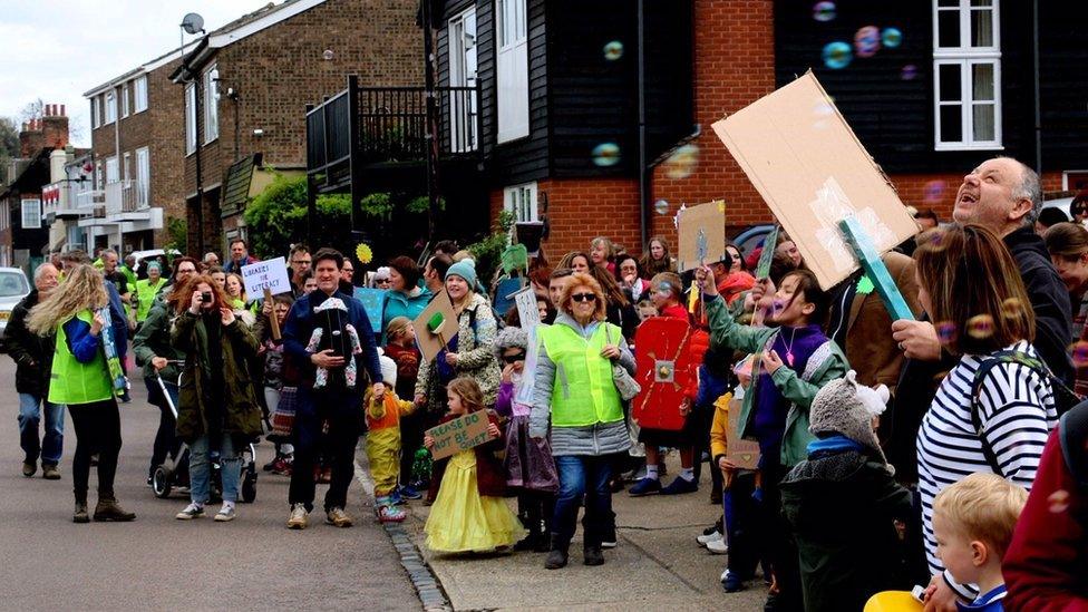 Library protest