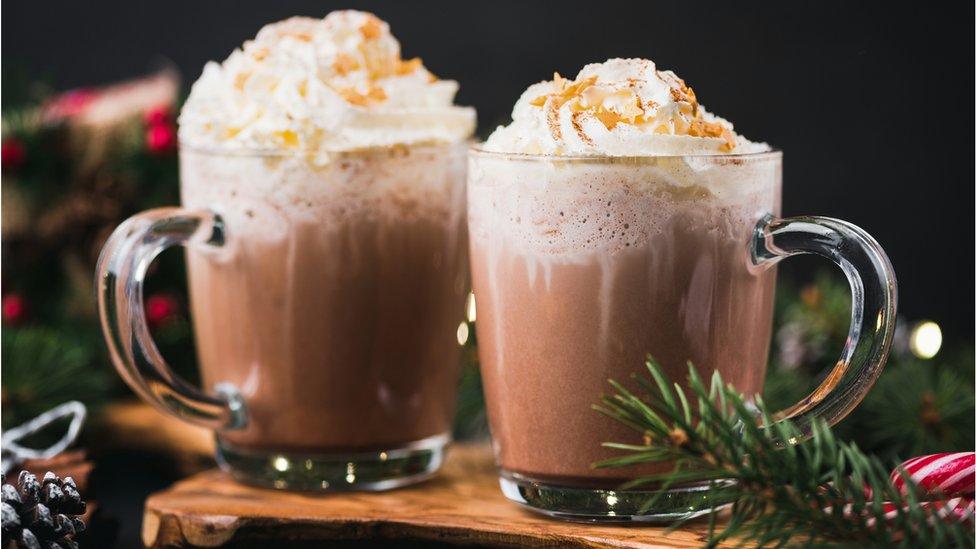 Hot chocolate with whipped cream