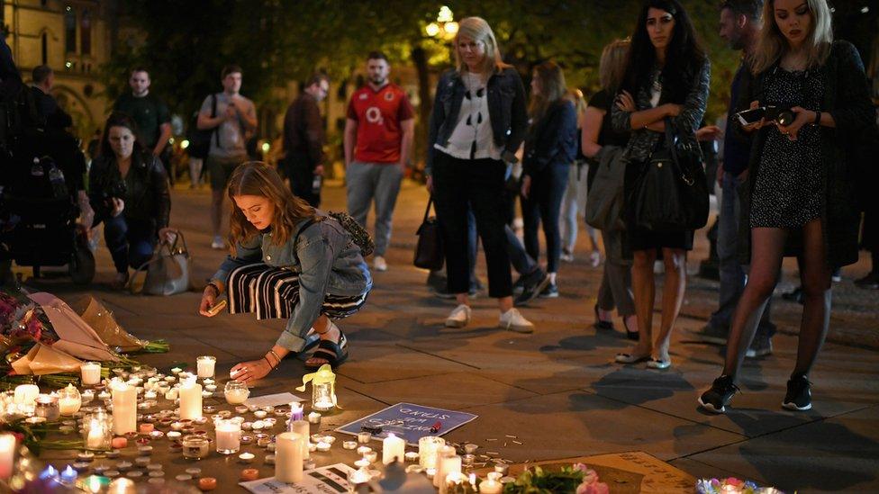 Vigil at Albert Square, Manchester