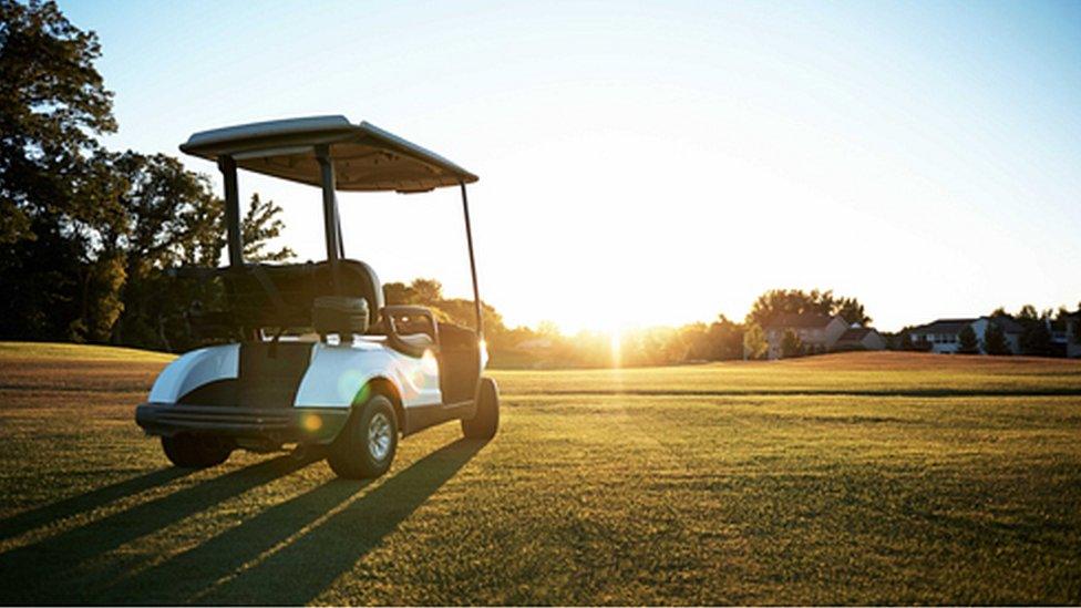 A golf buggy