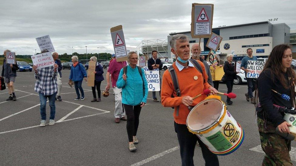 Protest in Shrewsbury