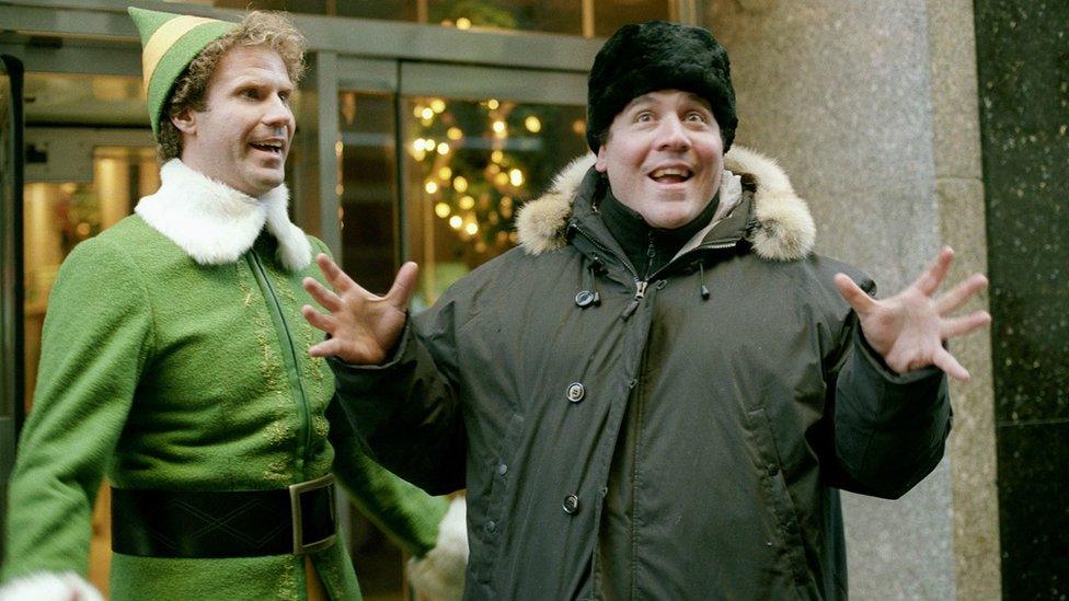 Will Ferrell and Jon Favreau together in Elf