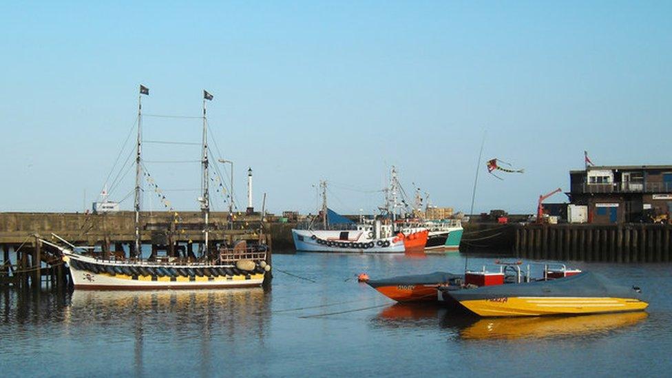 Bridlington harbour and marina