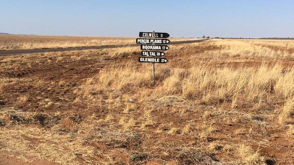 Des Hansson's daughter took this photograph before the McKinlay River started to flow