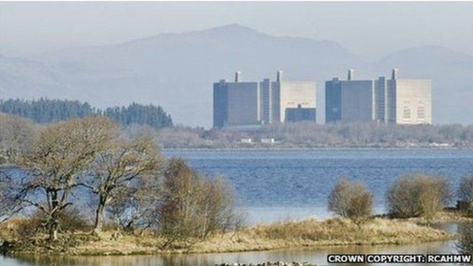 The decommissioned power station at Trawsfynydd