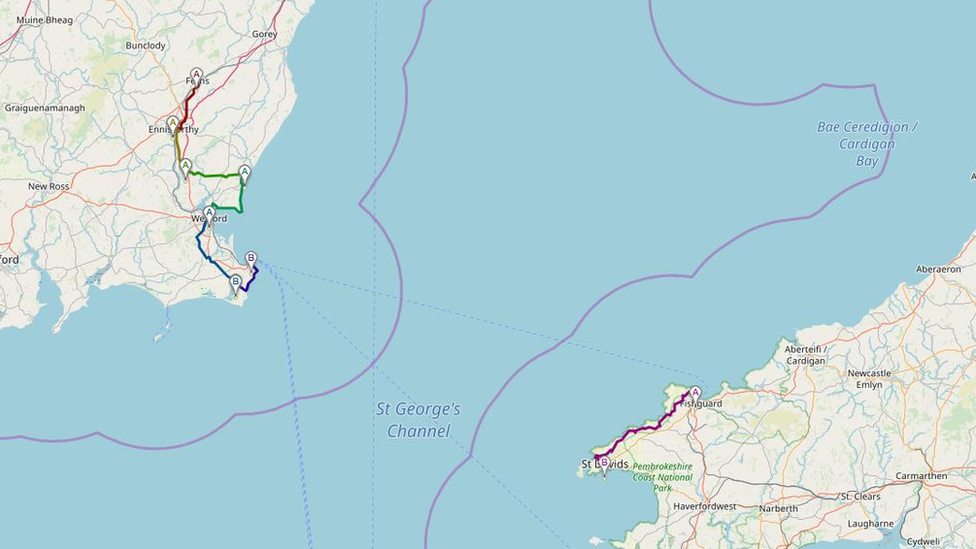 Proposed route of new pilgrimage route