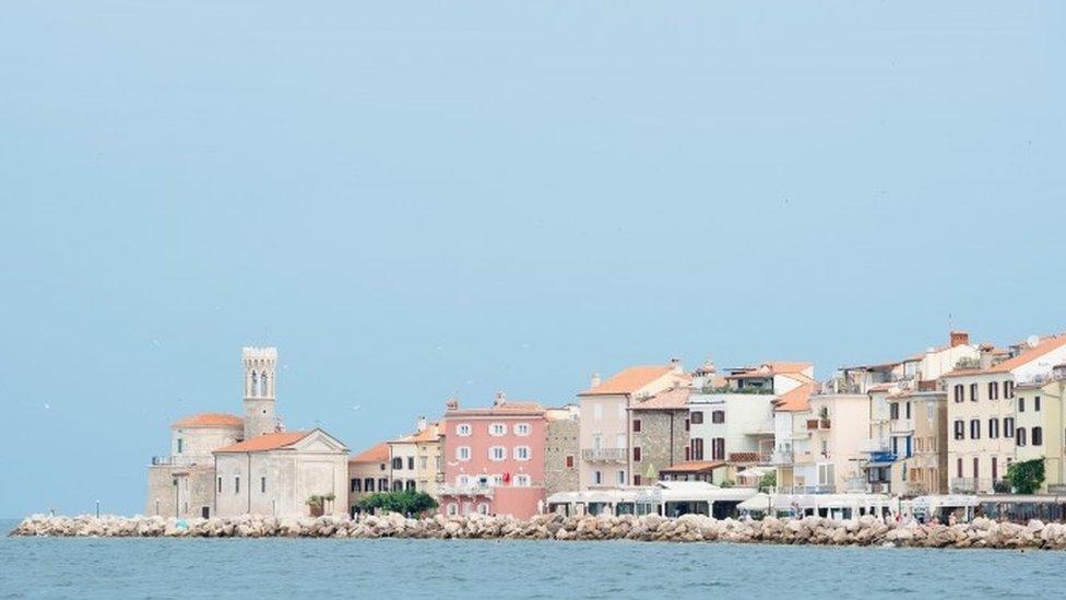 Seawater adjoining the Slovenian coastal town of Piran (27 June 2917)