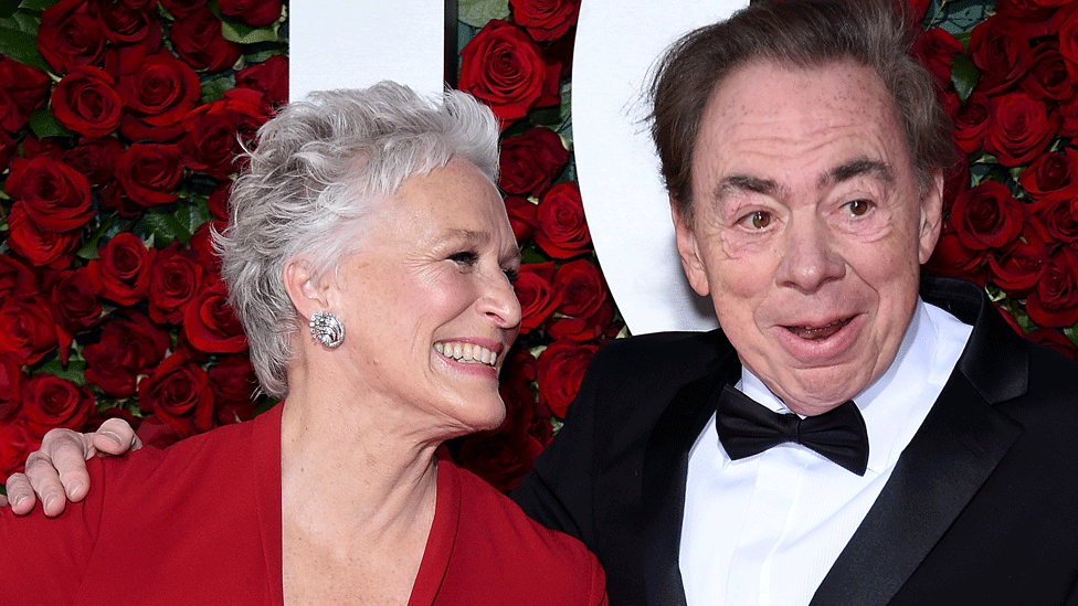 Glenn Close and Lord Lloyd-Webber