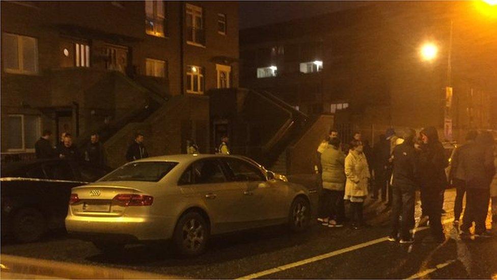 Crime scene in north Dublin following shooting