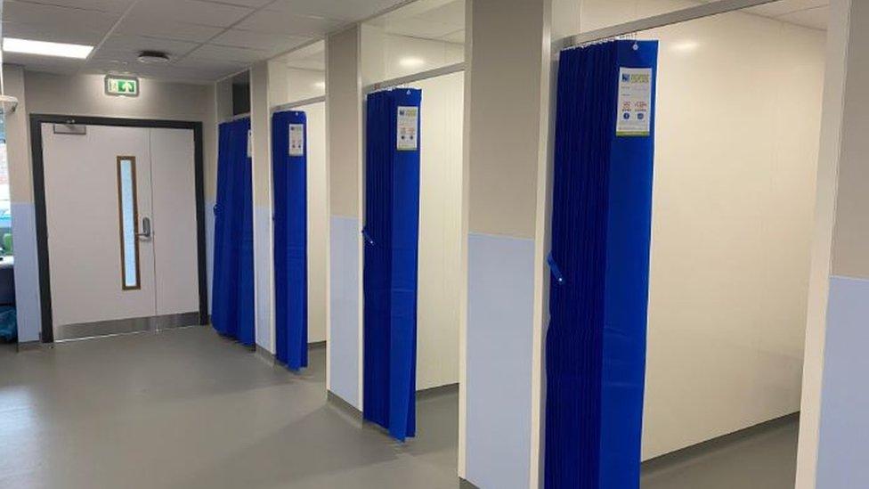 Changing rooms at diagnostic centre