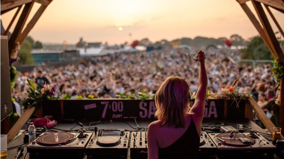 DJ at a music festival