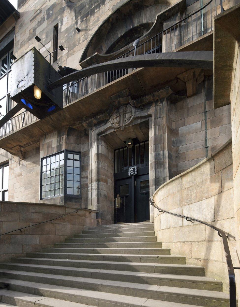 Glasgow School of Art pictured before the 2018 fire