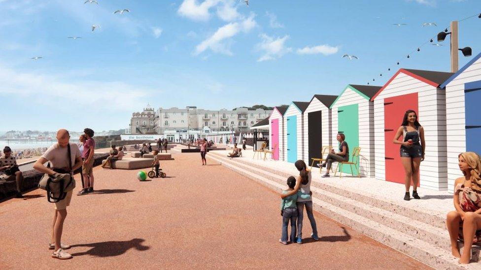 An artist's impression of Preston seafront