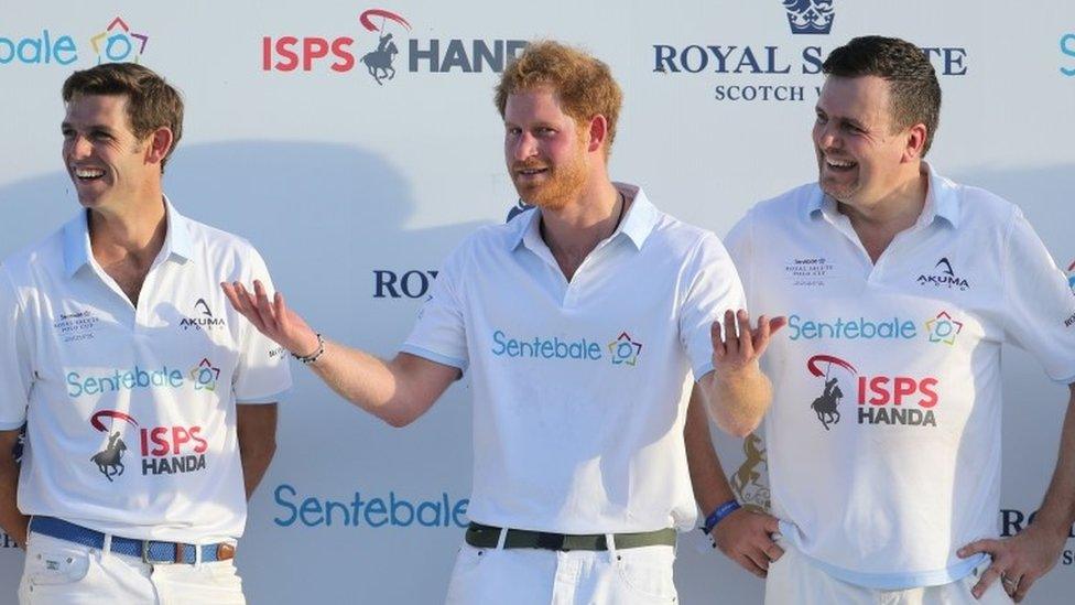 Prince Harry at polo match