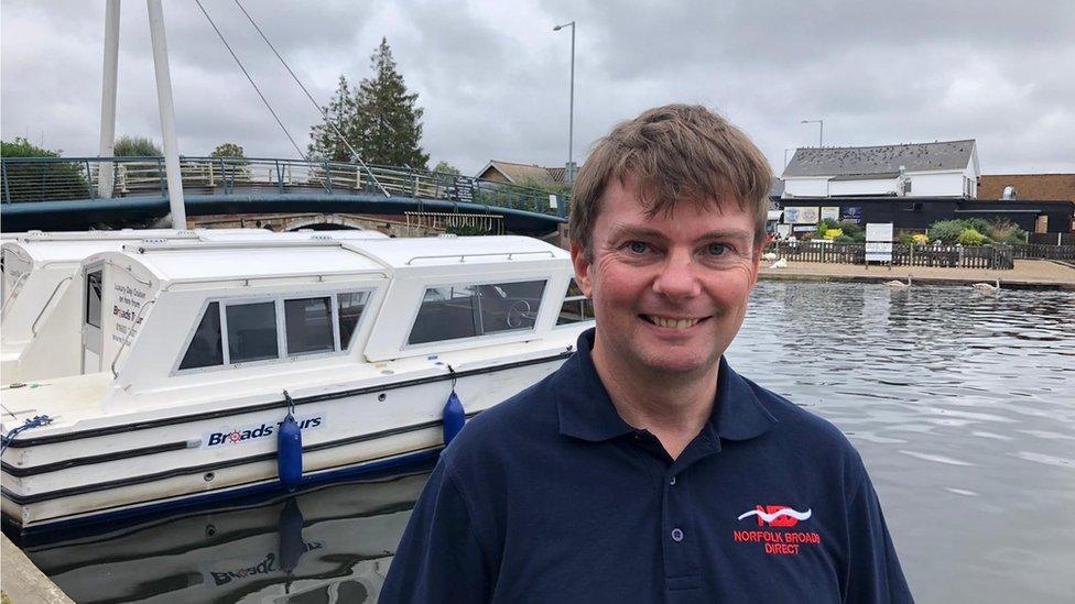 James Knight, a director at Broads Tours