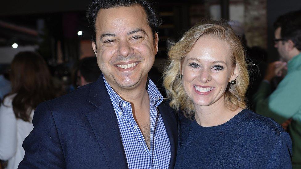 John Avlon, shown standing with his wife, Margaret Hoover