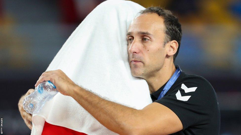 Egypt's Spanish handball coach Roberto Parrondo