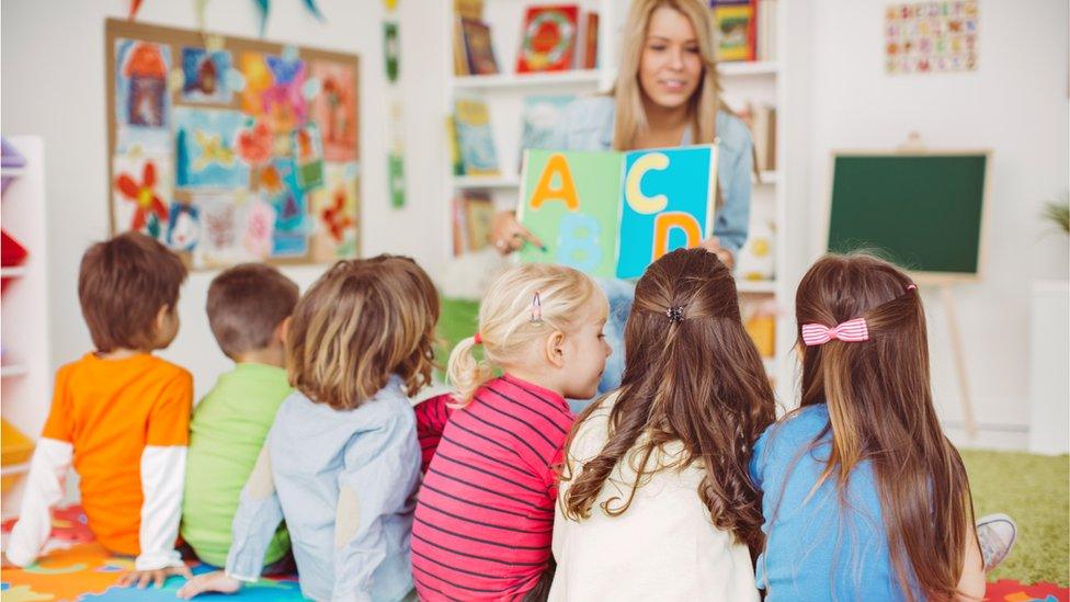 Nursery school children