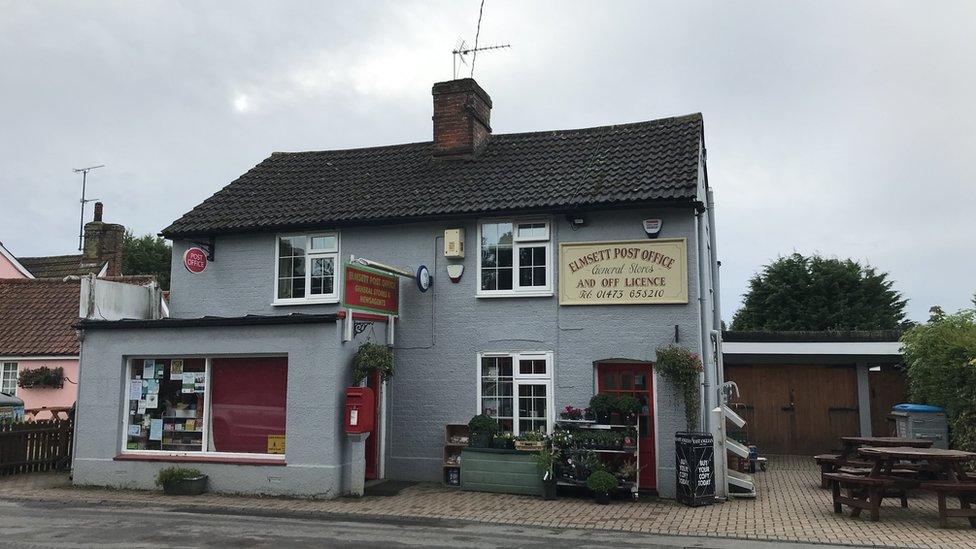 An outside view of Elmsett Post Office and Stores