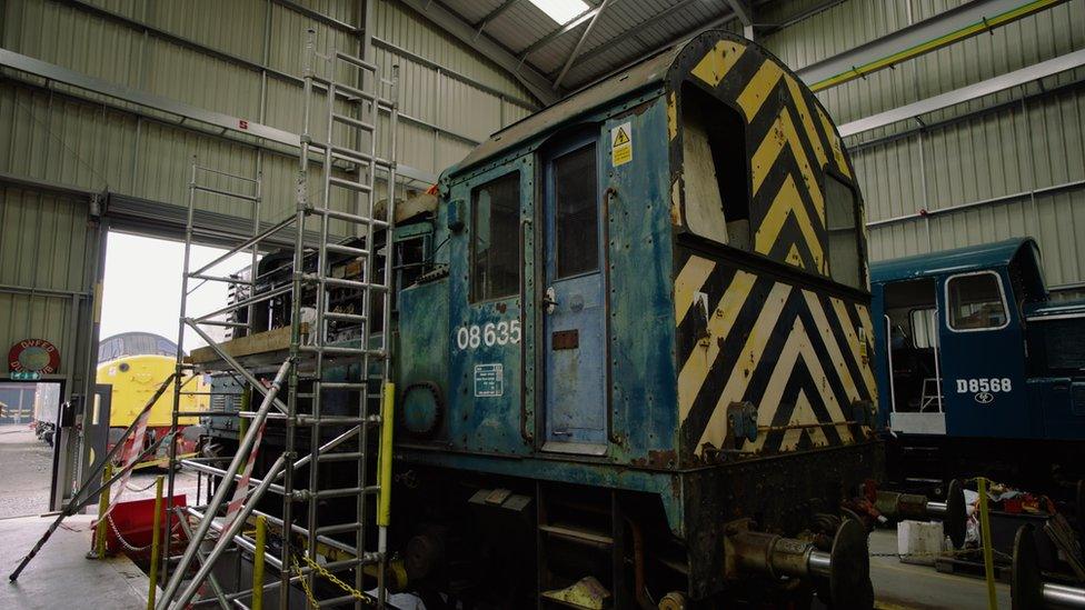 The Class 08 08635 will be the donor shunter for the project