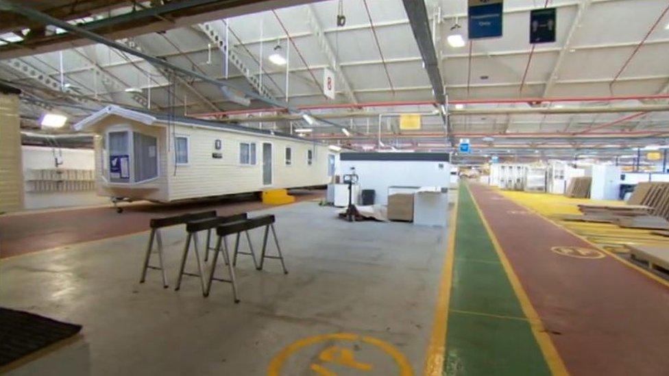 Caravan production floor